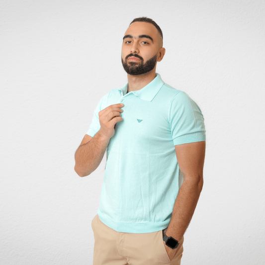 Men Summer 23 Men T-Shirt Men Polo T-shirt - Slim Fit - Pistache