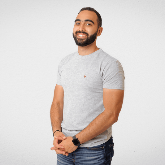 Men Summer 23 Men T-Shirt Men Polo Tshirt - Grey