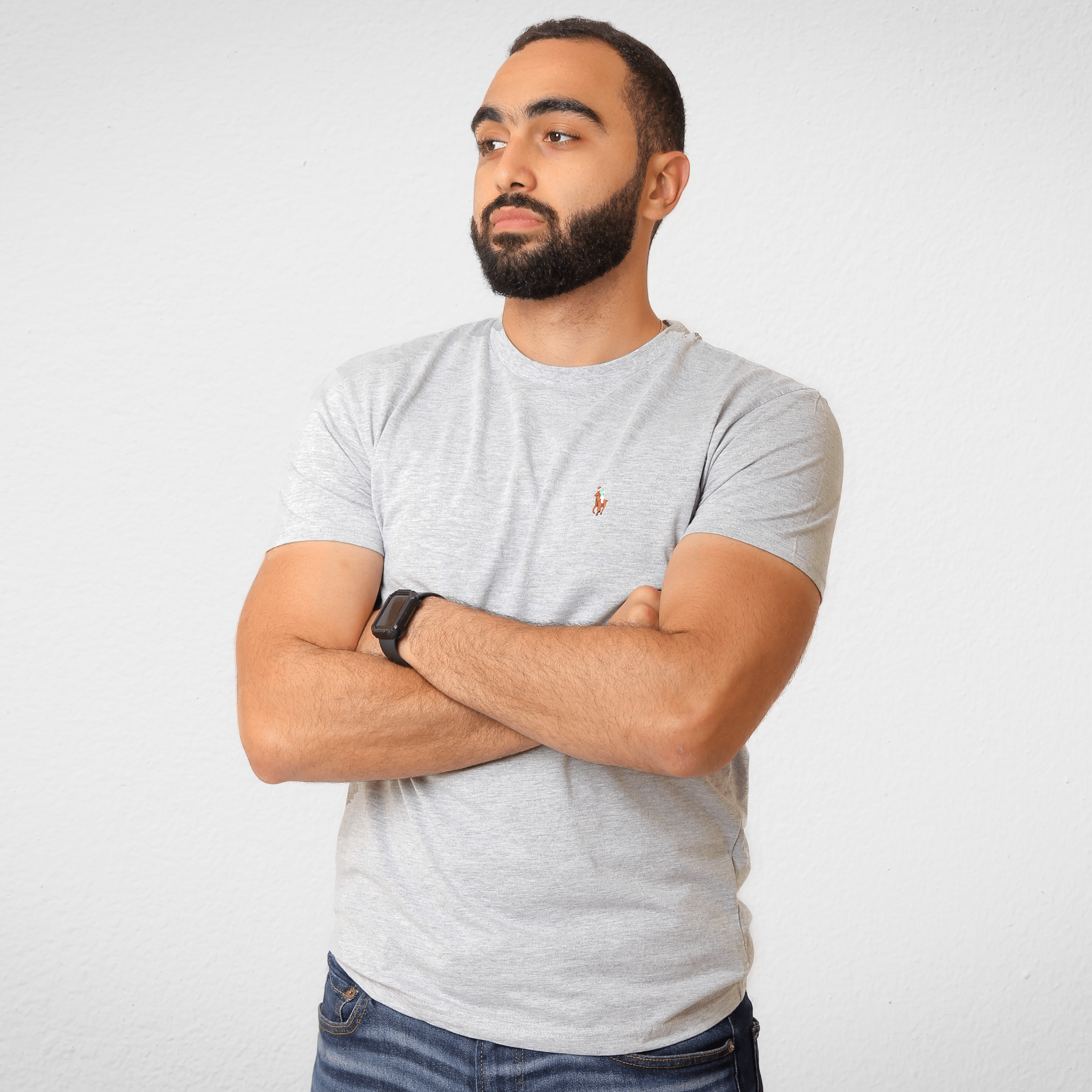 Men Summer 23 Men T-Shirt Men Polo Tshirt - Grey