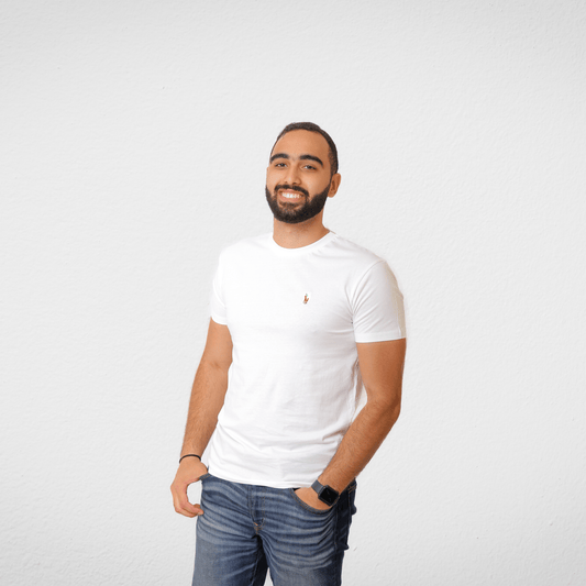 Men Summer 23 Men T-Shirt Men Polo Tshirt - White