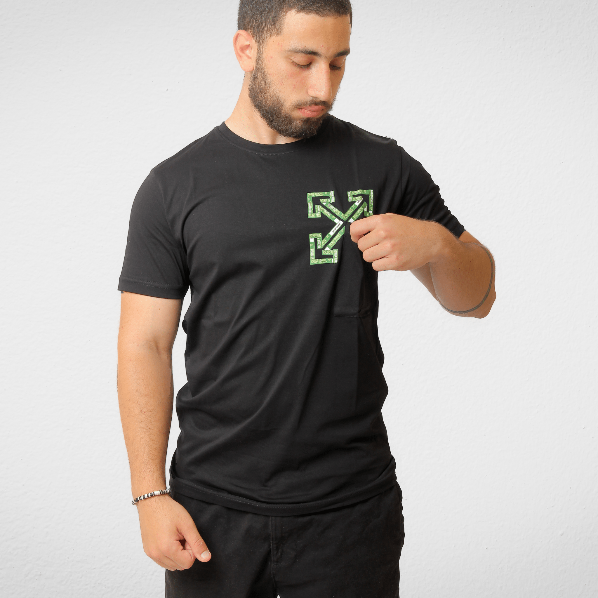 Men Summer 23 Men T-Shirt Men T-shirt - (تصنيع محلي) - Black (Green Arrow)