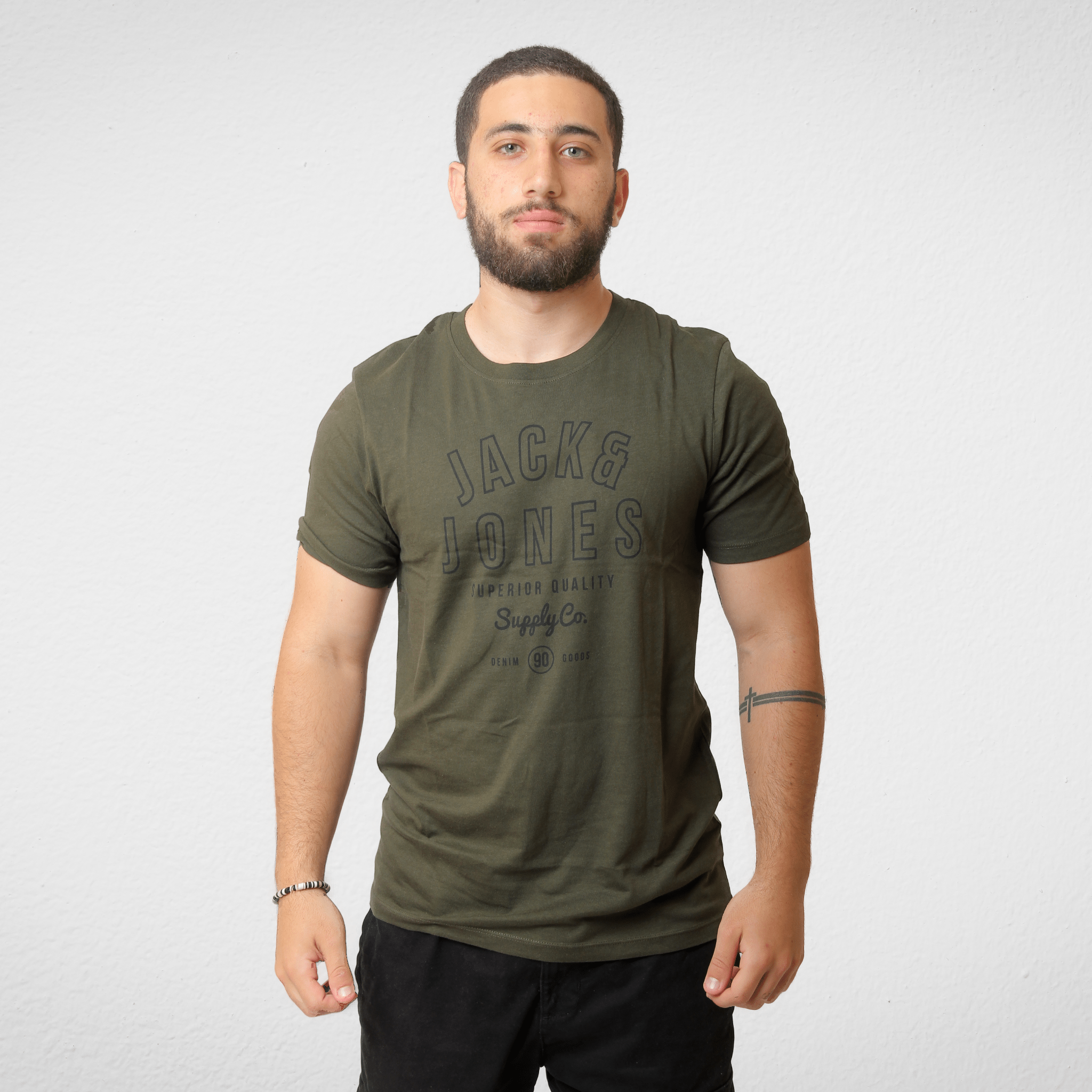 Men Summer 23 Men T-Shirt Men T-shirt - J&J - Oil Green