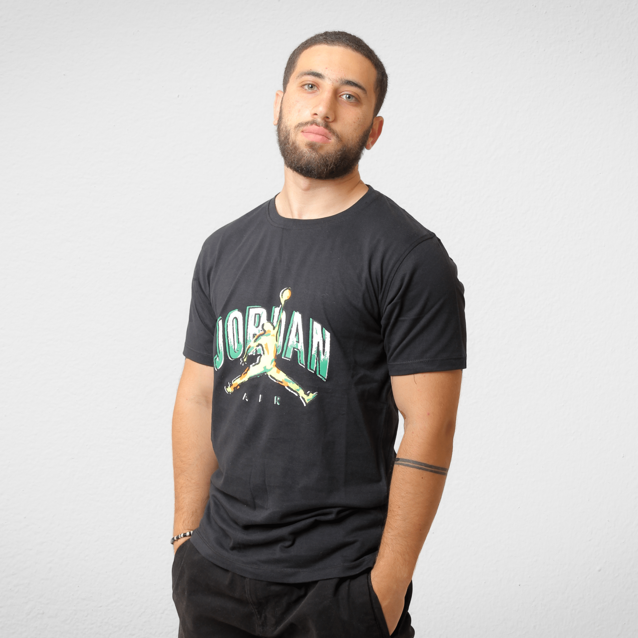 Men Summer 23 Men T-Shirt Men T-shirt - LCW- Black (Jordan)