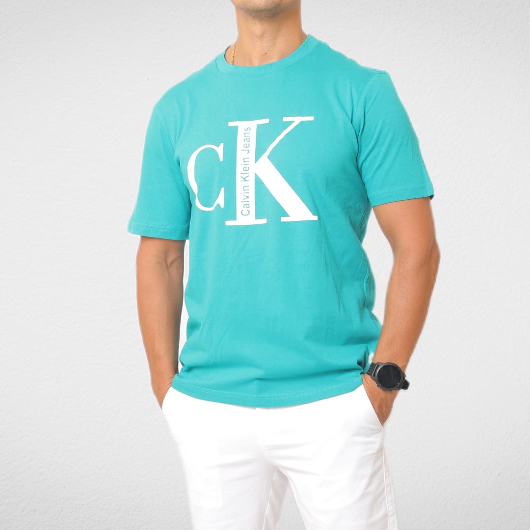 Men Summer 23 Men T-Shirt Men T-Shirt Round - Green