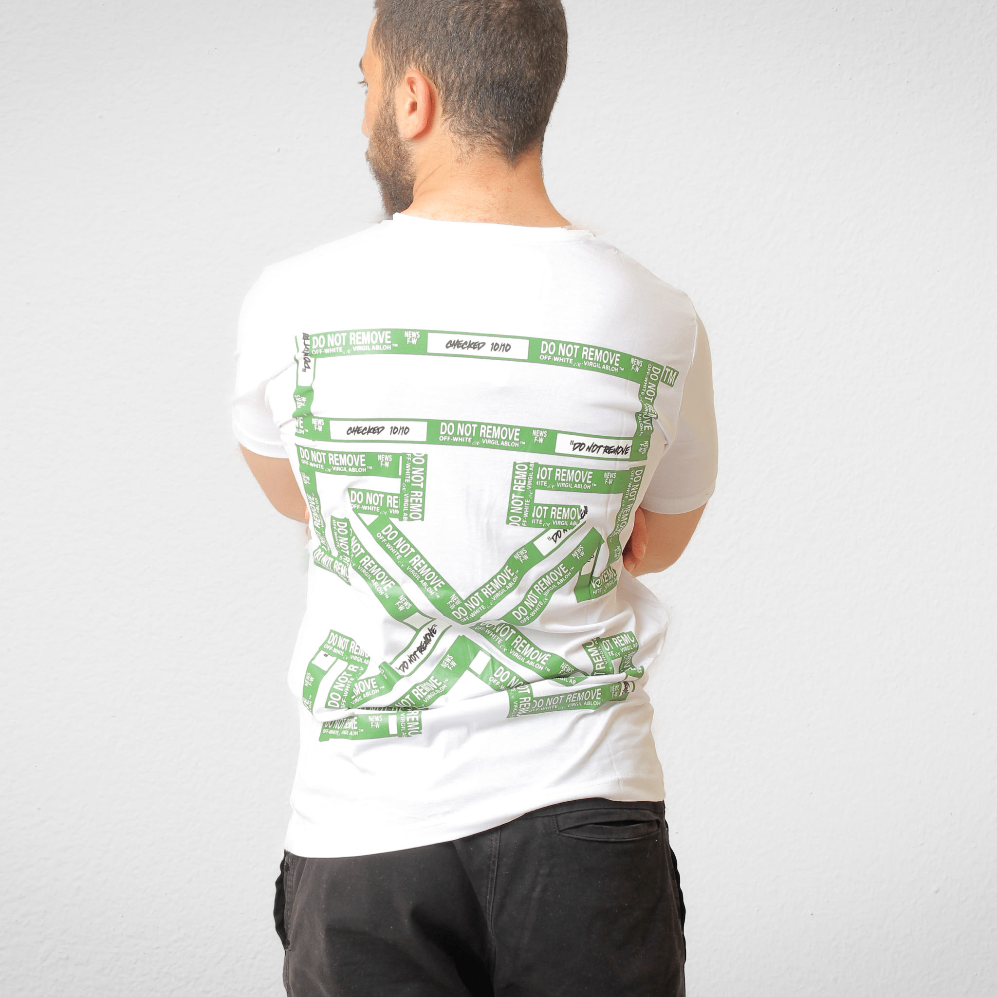 Men Summer 23 Men T-Shirt Men T-shirt - (تصنيع محلي) - White (Green Arrow)