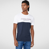 Men Summer 23 Men T-Shirt Men Tshirt - J&J - White x Dark Blue