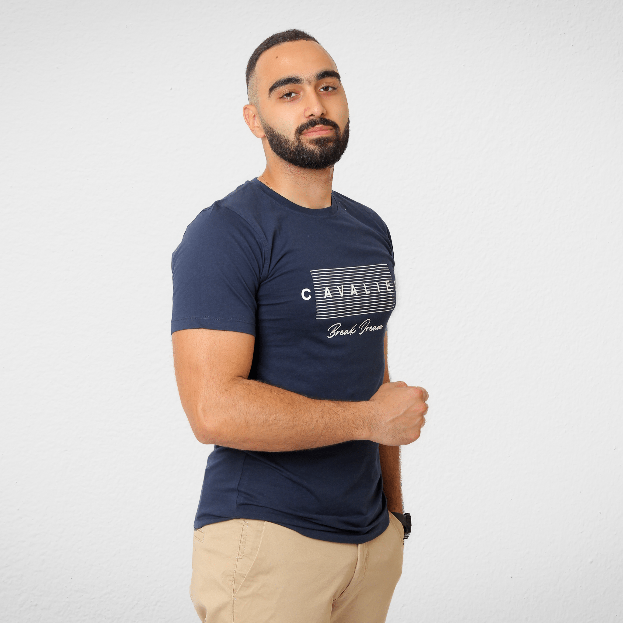 Men Summer 23 Men T-Shirt Men Tshirt - LCW- "Cavalier" - Dark Blue