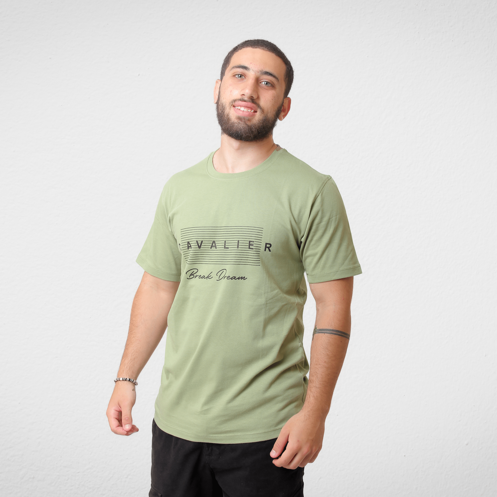 Men Summer 23 Men T-Shirt Men Tshirt - LCW- "Cavalier" - Oil Green