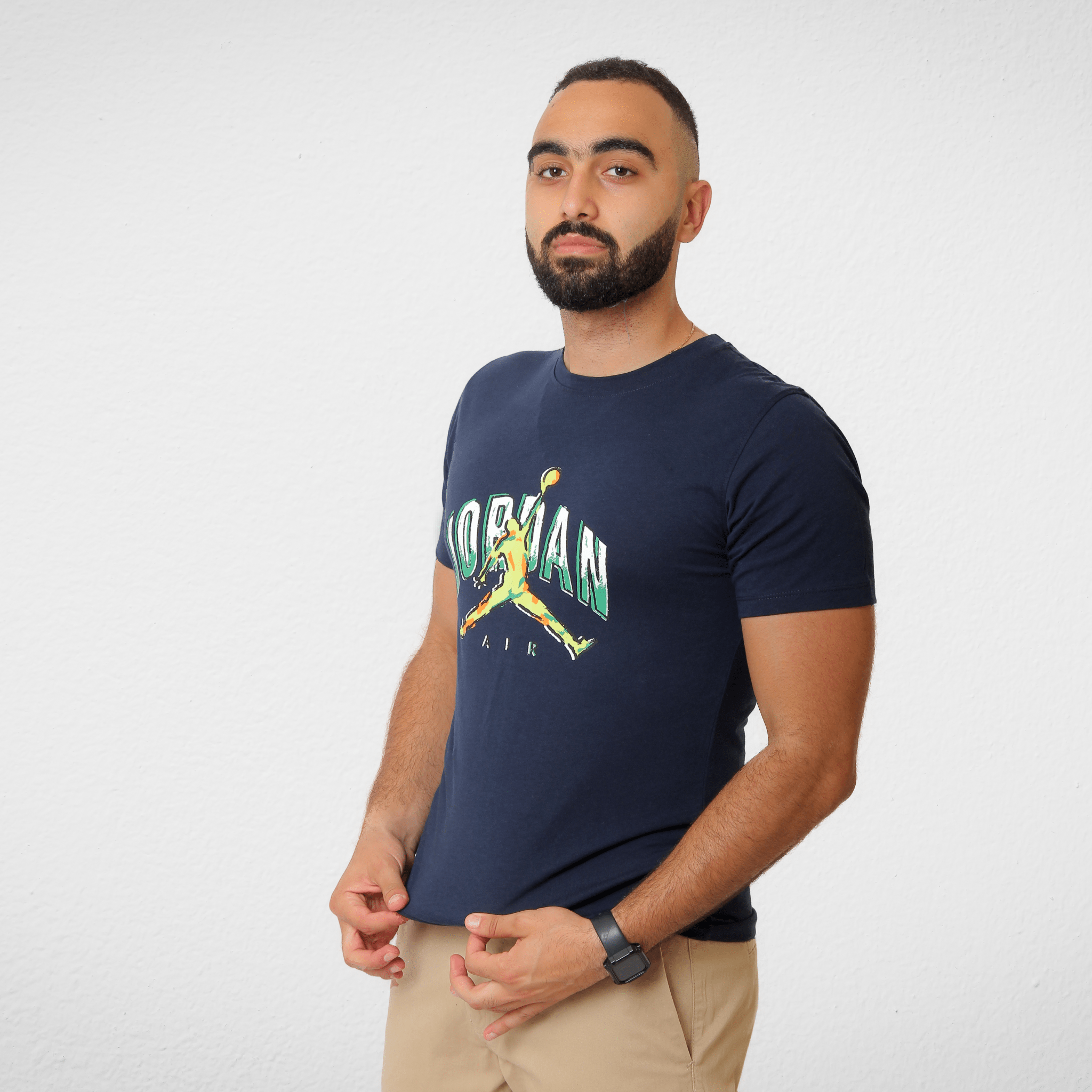 Men Summer 23 Men T-Shirt Men Tshirt - LCW- Dark Blue (Jordan)