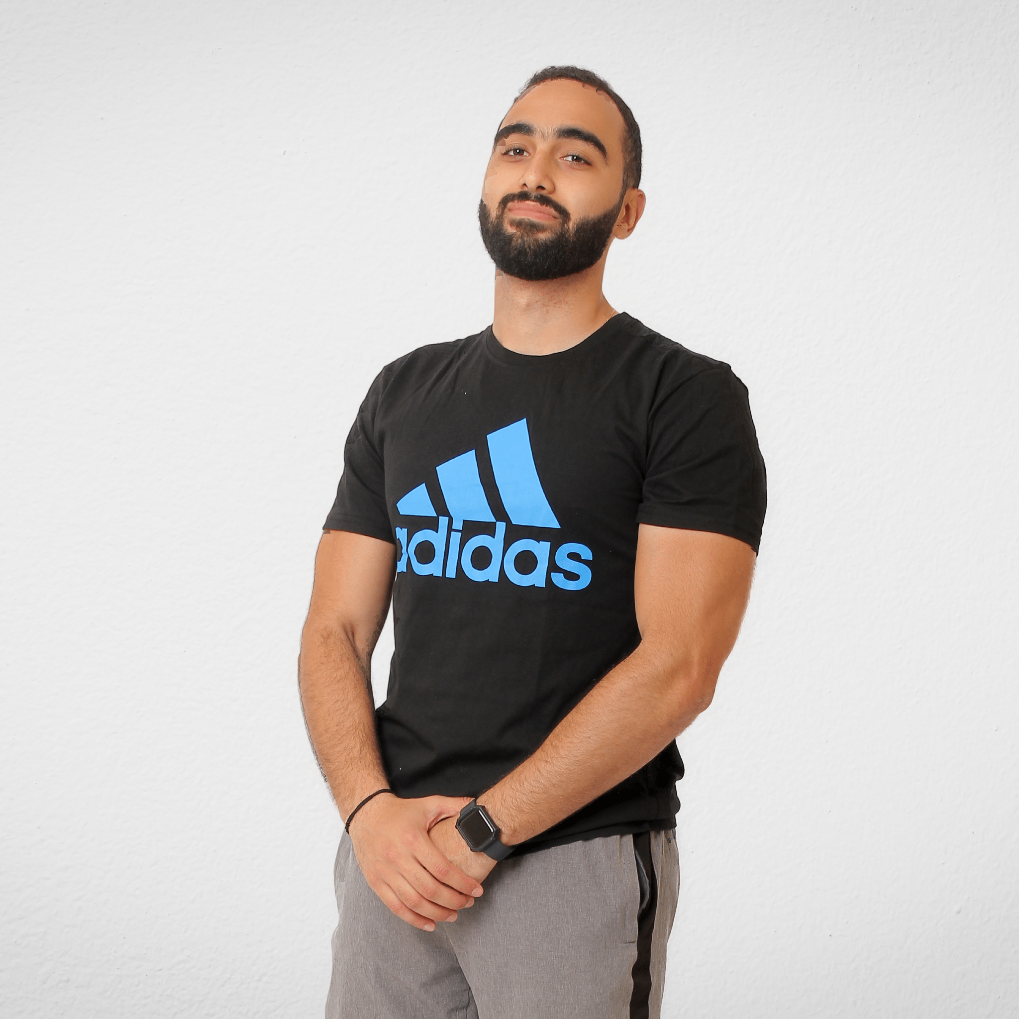 Men Summer 23 Men T-Shirt Men Tshirt - Middle Logo- Black