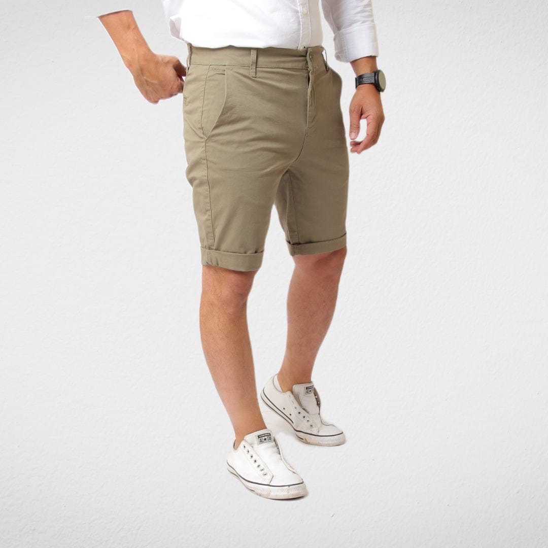 Men Summer 23 Summer Sale 23 Gabardine Short For Men - Oil Green