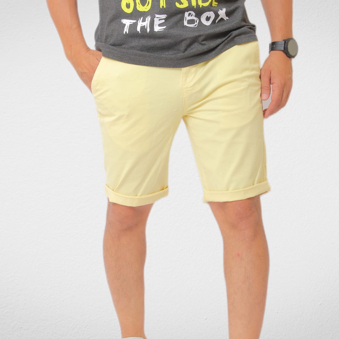 Men Summer 23 Summer Sale 23 Gabardine Short For Men - Yellow