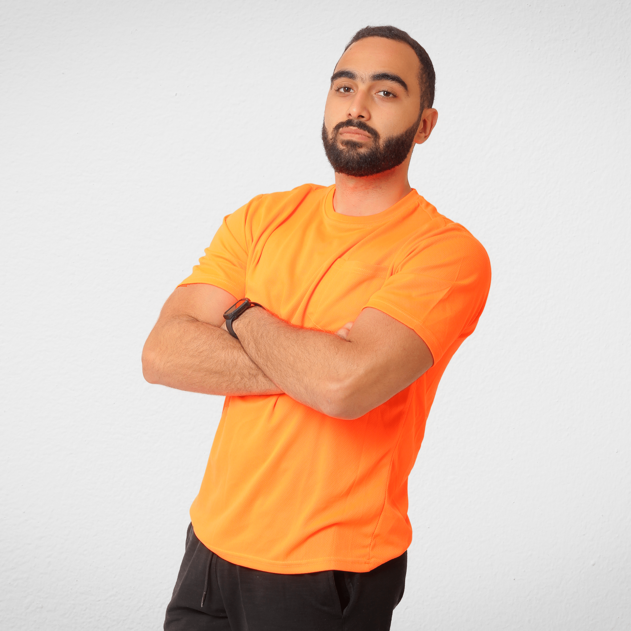 Men Summer 23 Summer Sale 23 Men Polyester Tshirt - DieHard - Phosphoric Orange