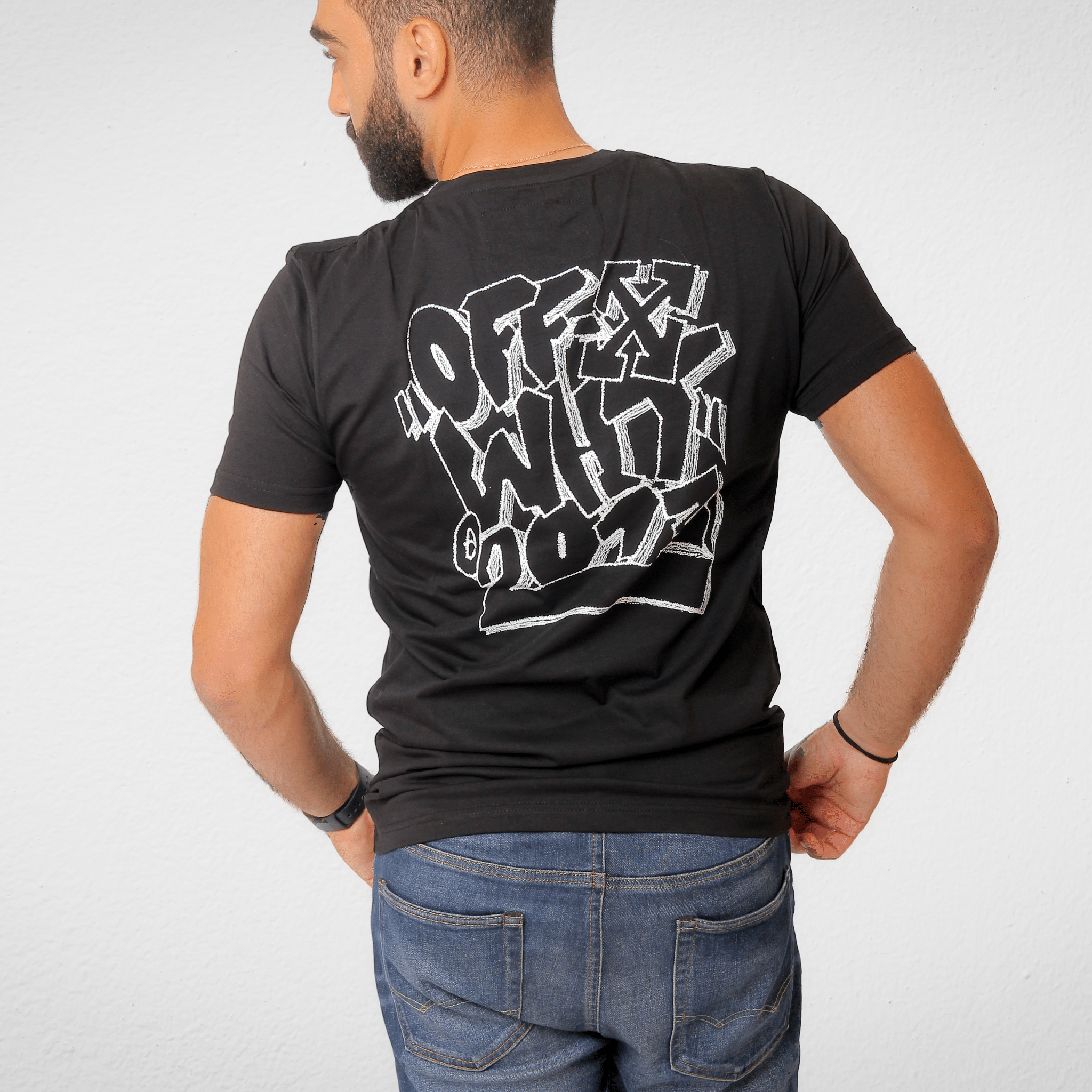 Men Summer 23 Summer Sale 23 Men Tshirt - Black (pic off x on the back)