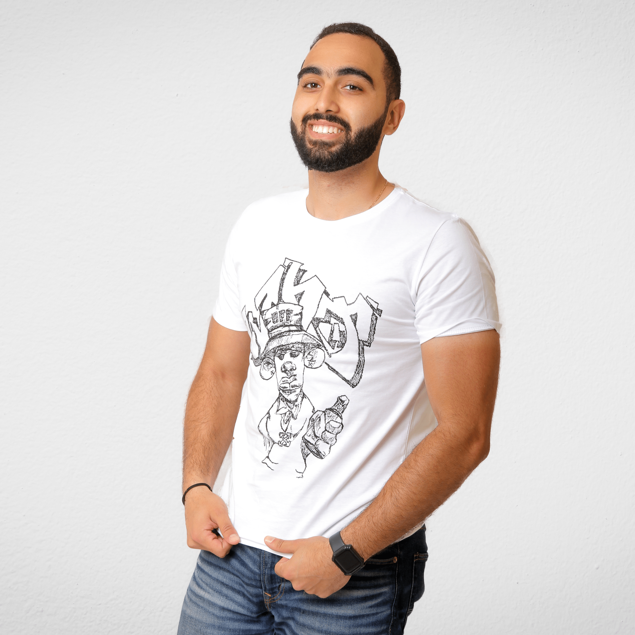 Men Summer 23 Summer Sale 23 Men Tshirt - White (pic off x on the back)