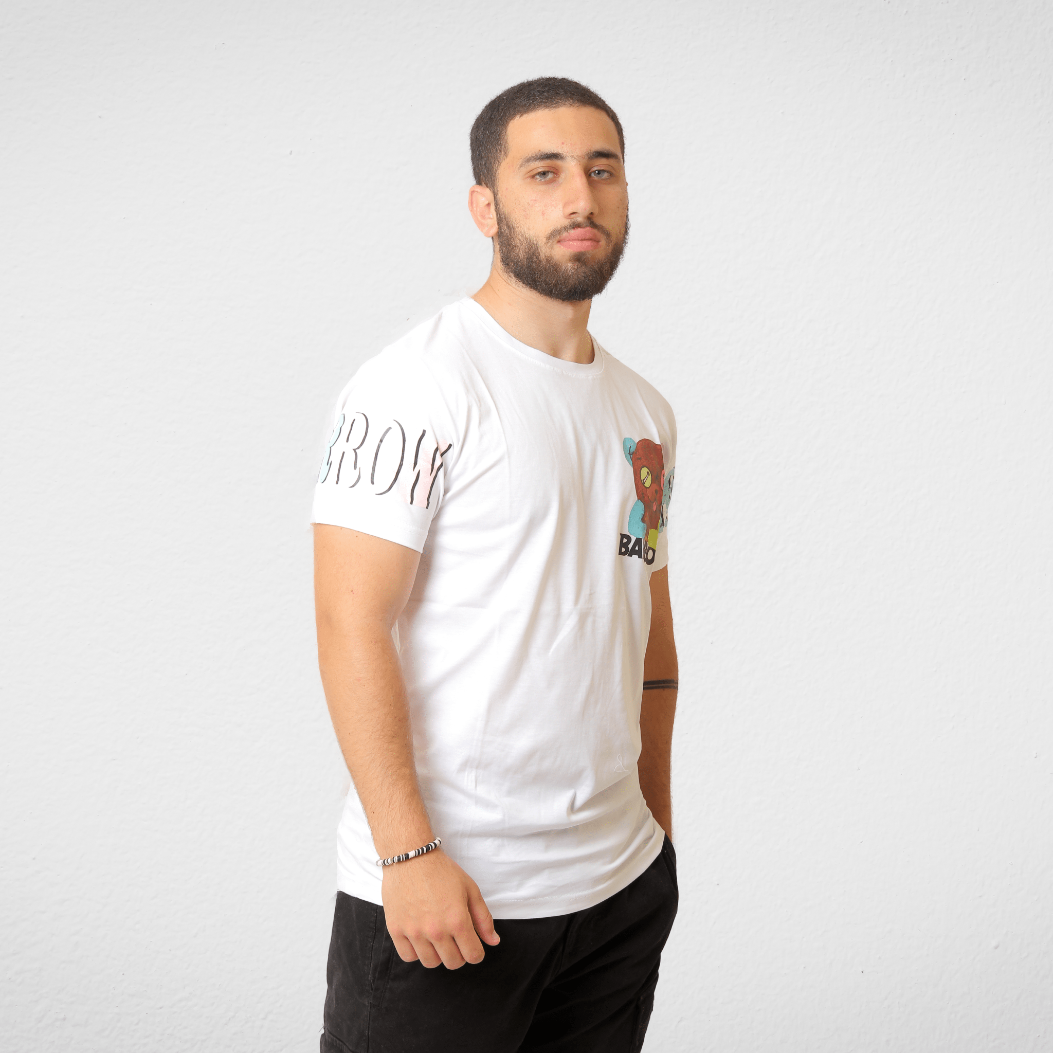 Men Summer 23 Summer Sale 23 T-shirt (Unisex) - Bear - White