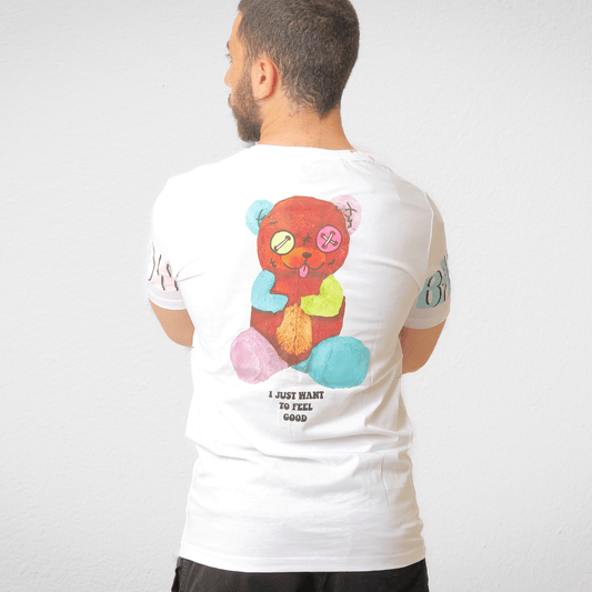 Men Summer 23 Summer Sale 23 T-shirt (Unisex) - Bear - White
