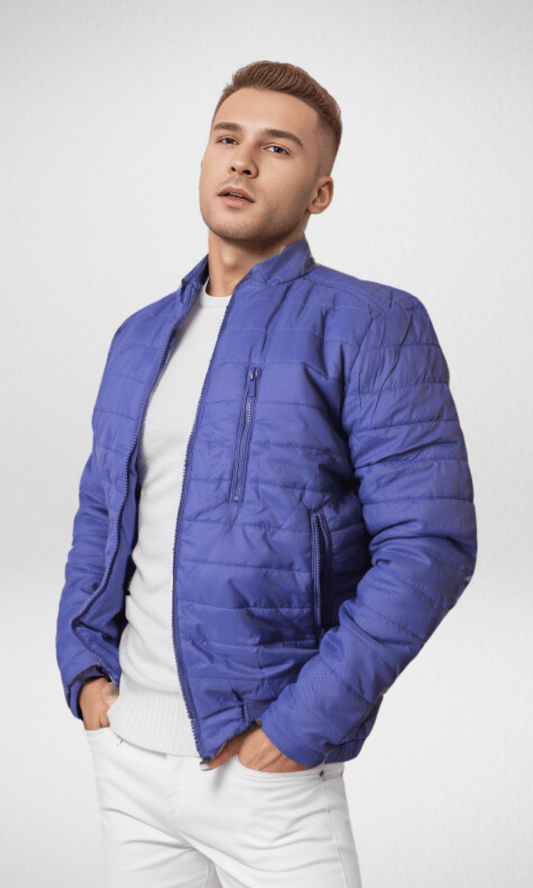 Men Winter 24 Men Pullover Benetton Jacket - Puffer (Blue)