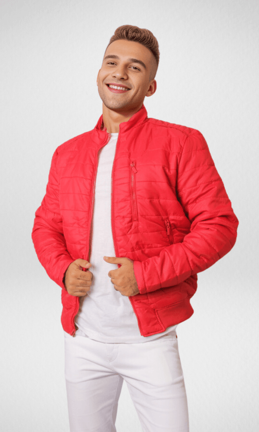 Men Winter 24 Men Pullover Benetton Jacket - Puffer (Red)