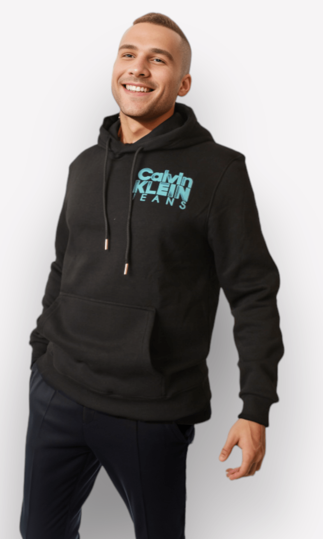 Men Winter 24 Men Pullover Hoodie CK For Men 2023 - Black