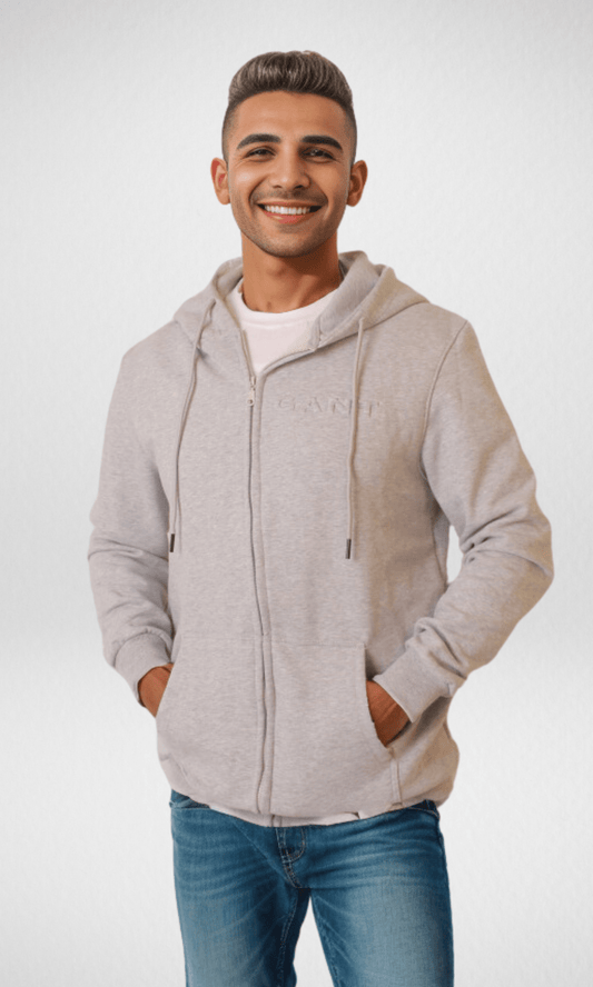 Men Winter 24 Men Pullover Hoodie Jacket For Men 2023 (Grey)