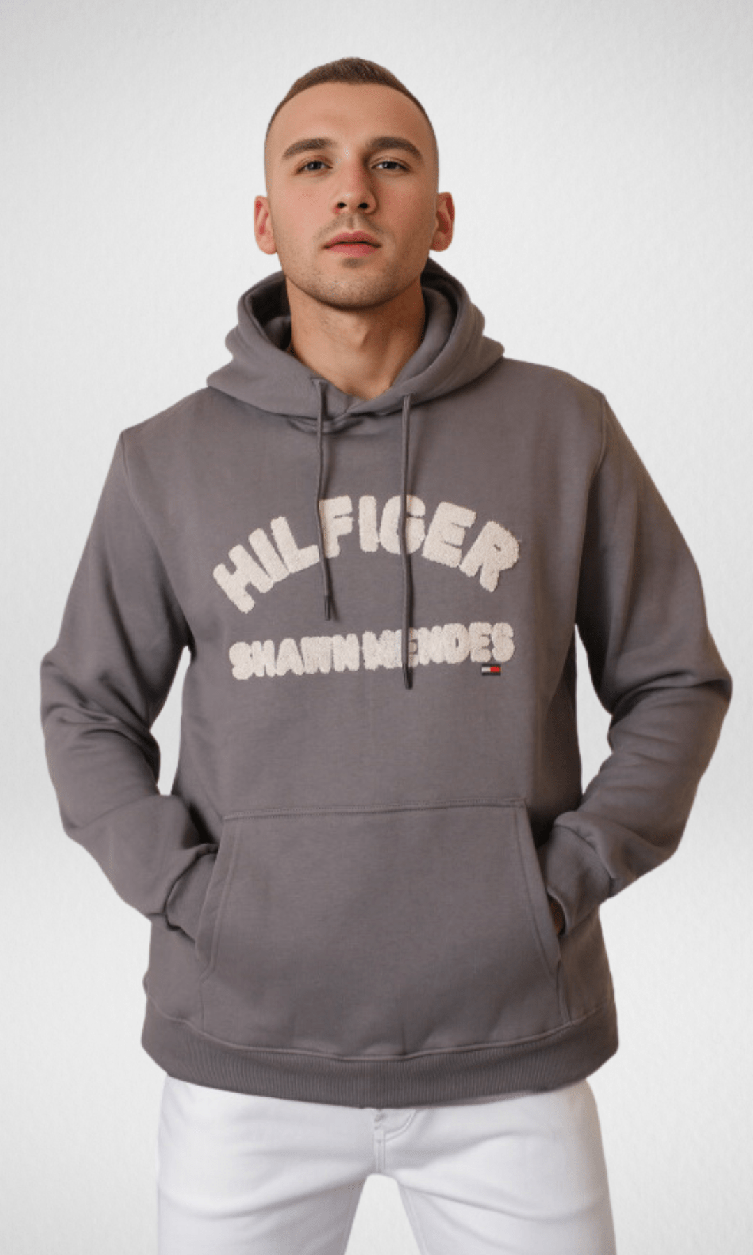 Men Winter 24 Men Pullover Men TH Shawn Mendes Hoodie - Dark grey