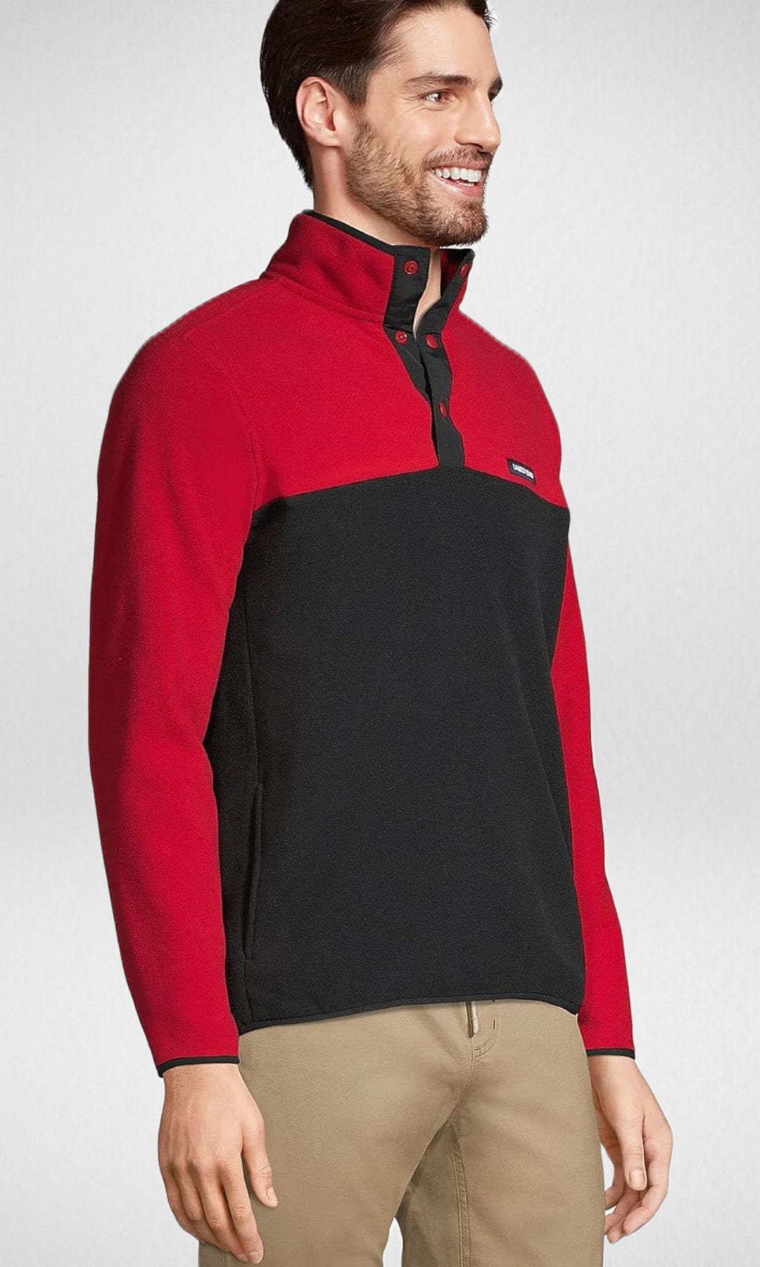 ORIGINAL Lands End Fleece Pullover MEN BD