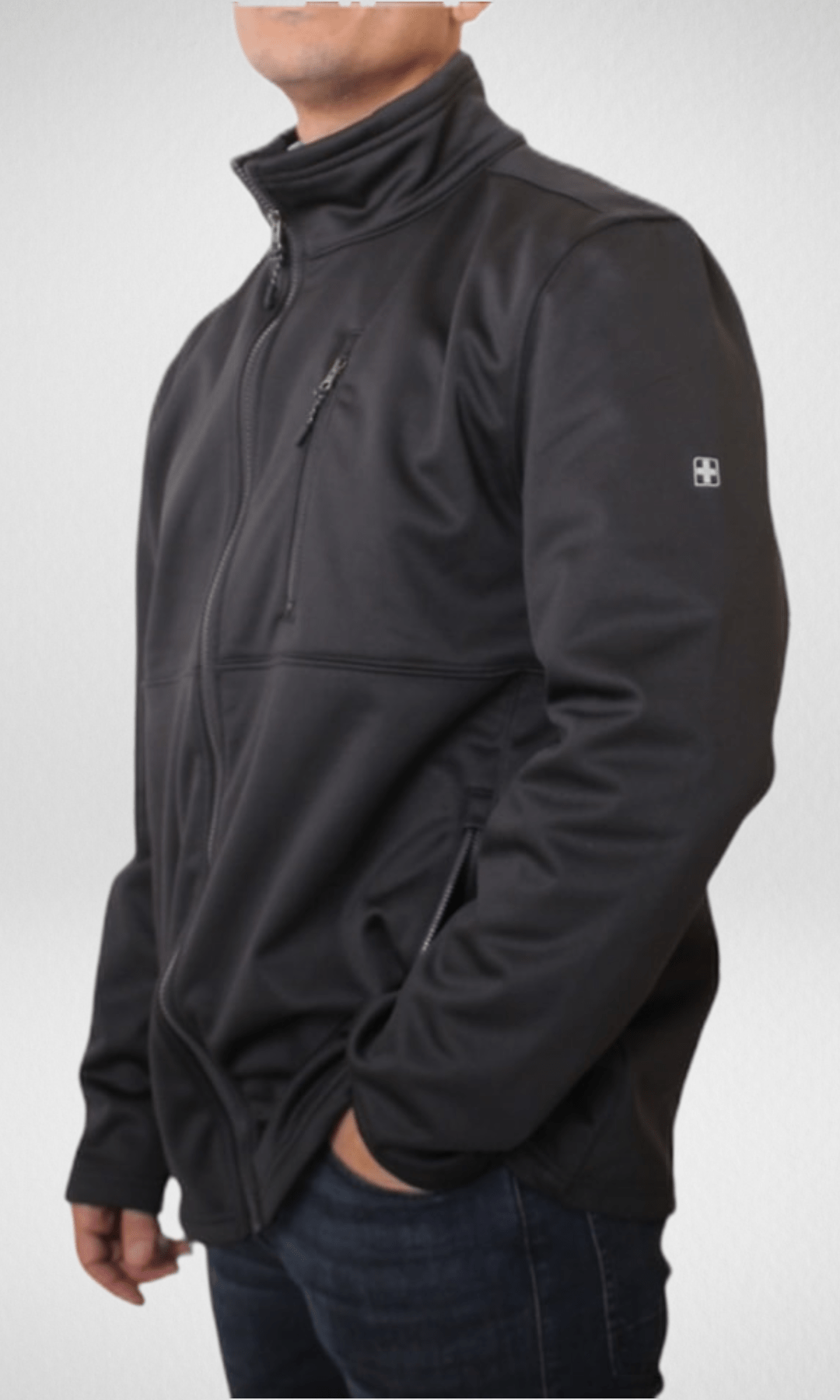 Swiss Tech Men Jacket Size S (34-36) Blue Full Zip Long Sleeve Fleece  Outdoor | eBay
