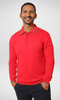 Men Winter 24 Men Pullover TH Sweatshirt Half Zipper - Red