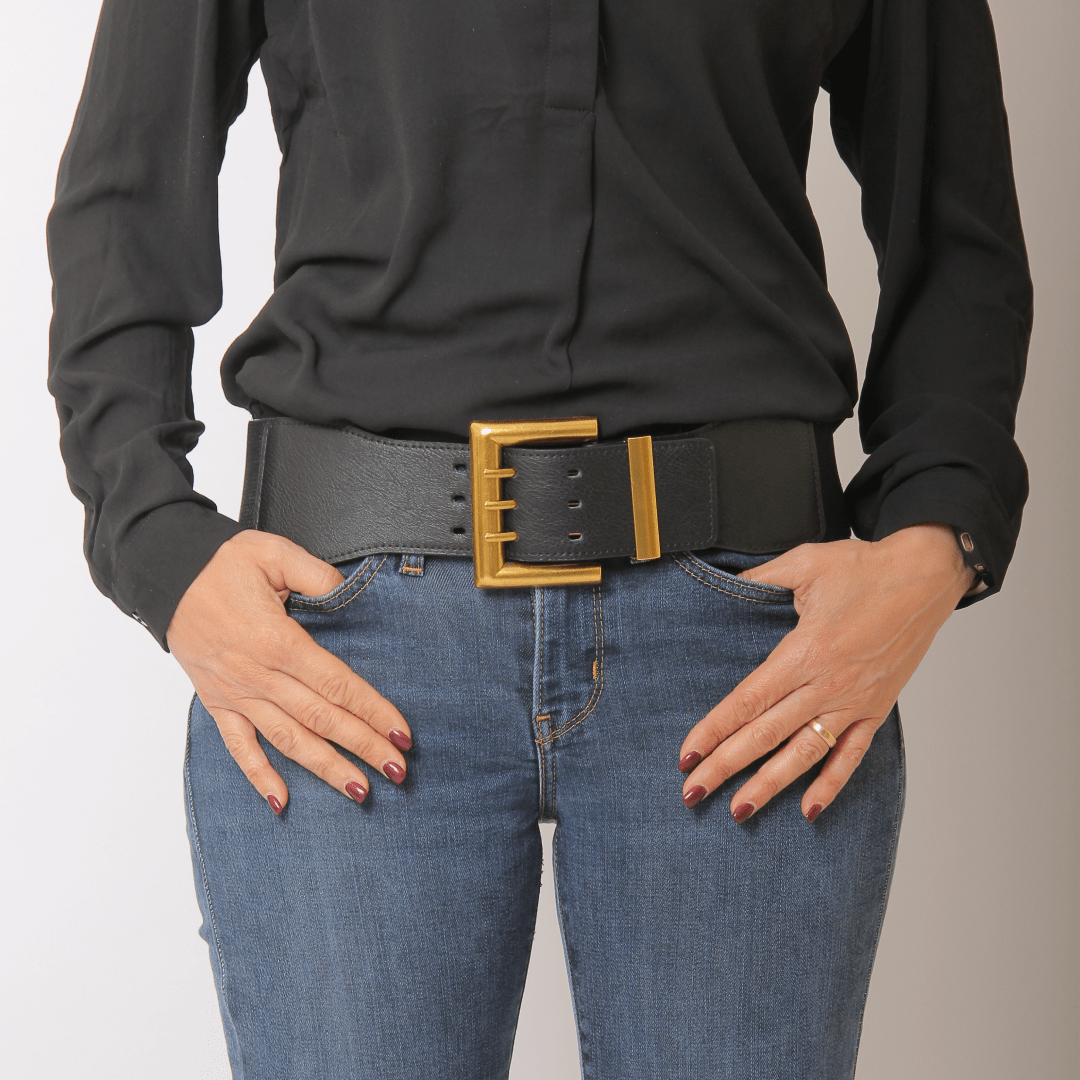 Outlet W&B Bags Women Belts - Black(10)- Golden