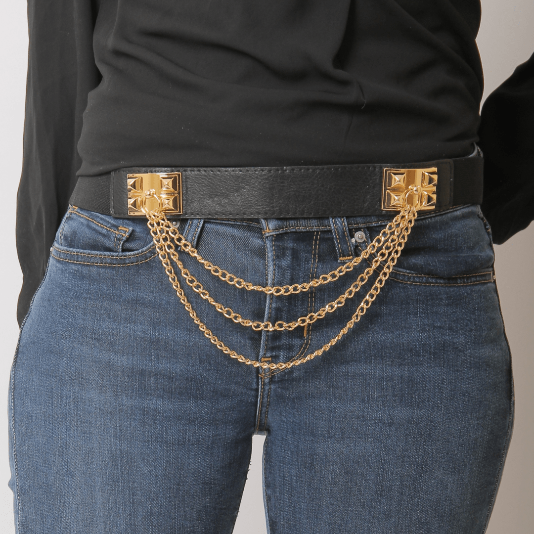 Outlet W&B Bags Women Belts - Black(8)- Golden