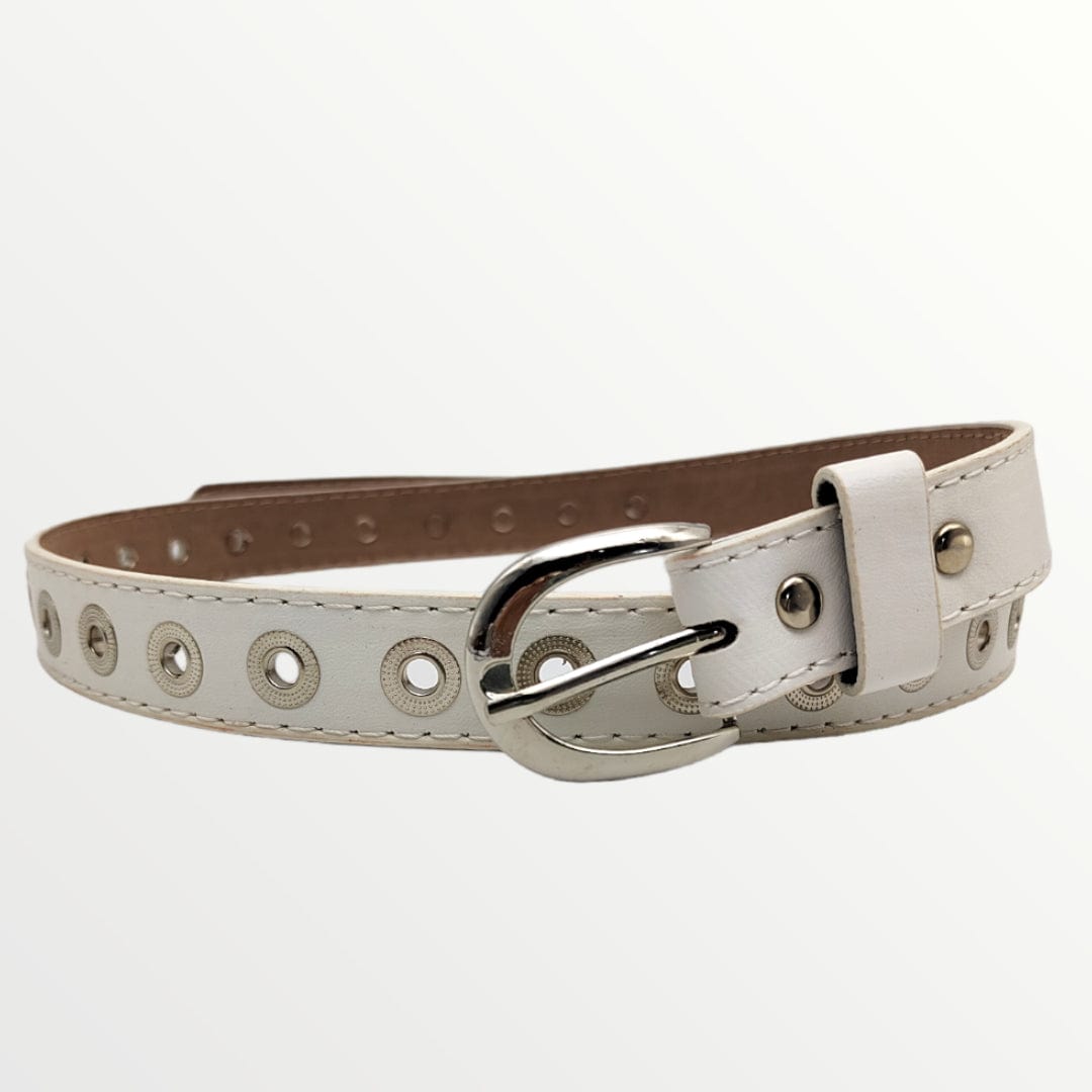 Outlet W&B Bags Women Belts - Circles - White