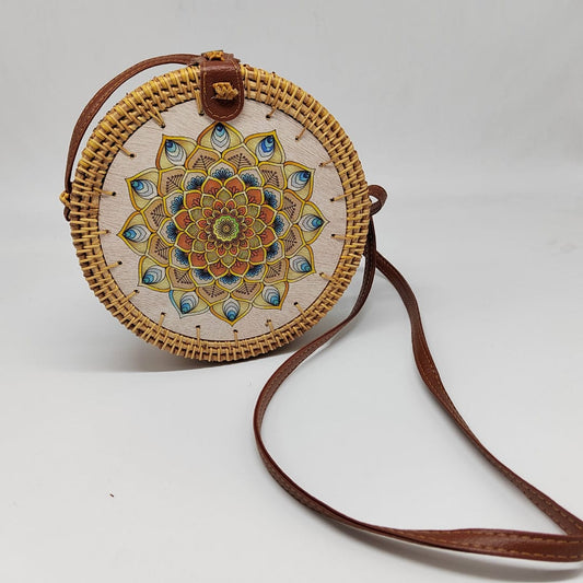 Outlet W&B Elegant Bags Hard - Wiker Round Bags - Mandela (1)