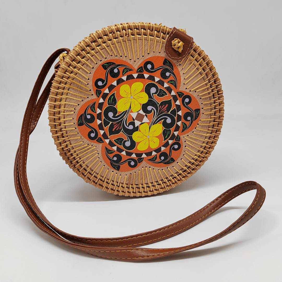 Outlet W&B Elegant Bags Hard - Wiker Round Bags - Mandela (3)