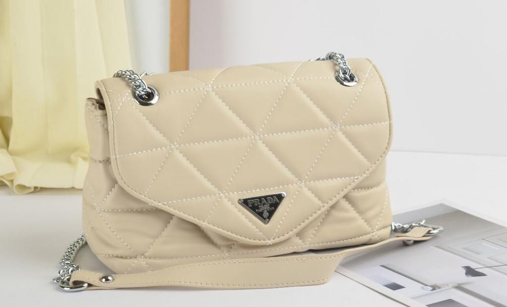 Outlet W&B Elegant Bags Off-White Women Premium Bag (Capitone)