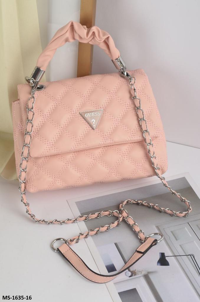Outlet W&B Elegant Bags Pink Premium Two Hand Women Bag