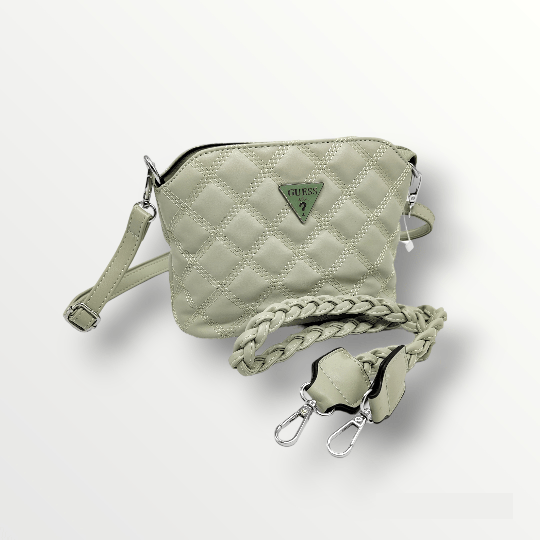 Outlet W&B Elegant Bags Women Bag - Capitone- Pale Green
