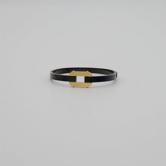 Outlet W&B Female Bracelets Black & Gold Bracelet (1)