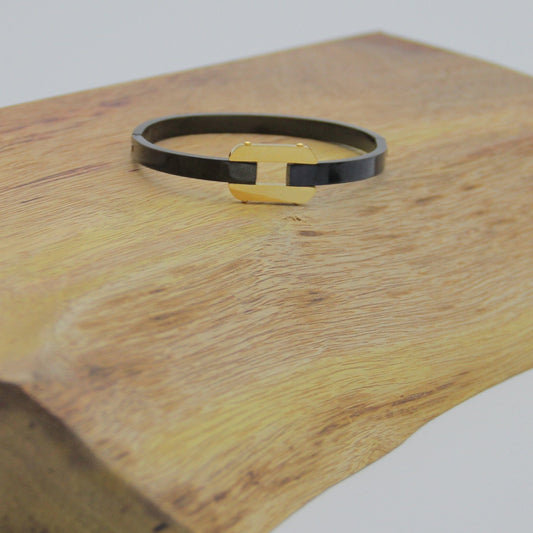 Outlet W&B Female Bracelets Black & Gold Bracelet (1)
