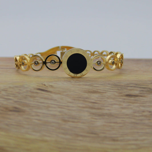 Outlet W&B Female Bracelets Circles Golden Bracelet