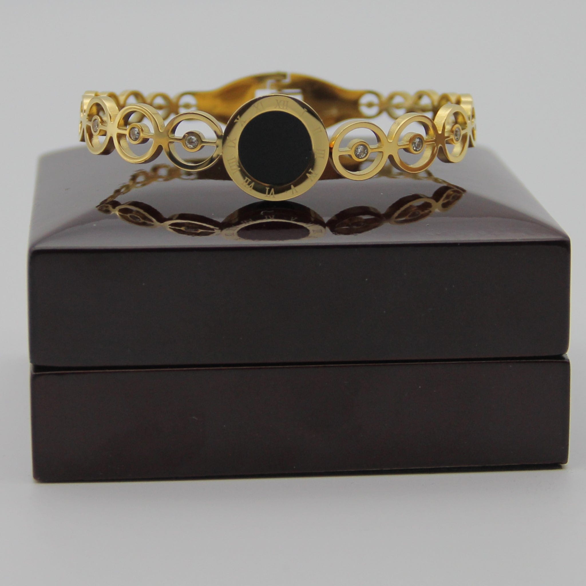 Outlet W&B Female Bracelets Circles Golden Bracelet