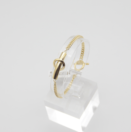 Outlet W&B Female Bracelets Cross Ring - Golden- Bracelet