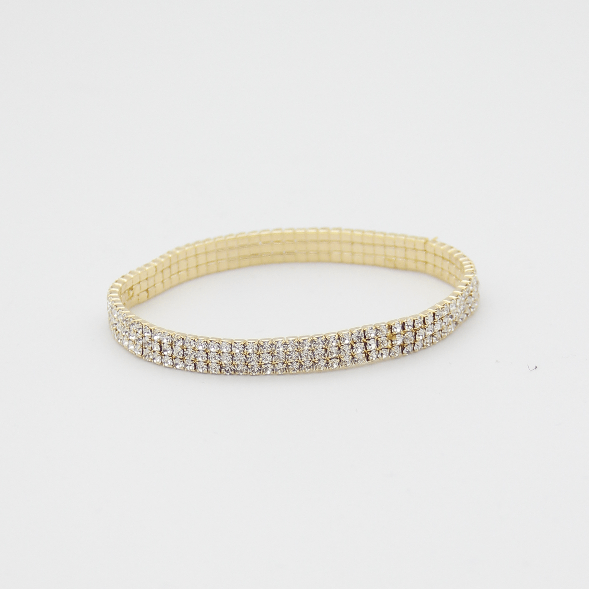 Outlet W&B Female Bracelets Double Diam - Golden- Bracelet