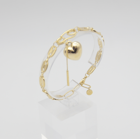 Outlet W&B Female Bracelets Heart - Golden- Bracelet