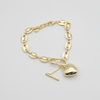 Outlet W&B Female Bracelets Heart - Golden- Bracelet