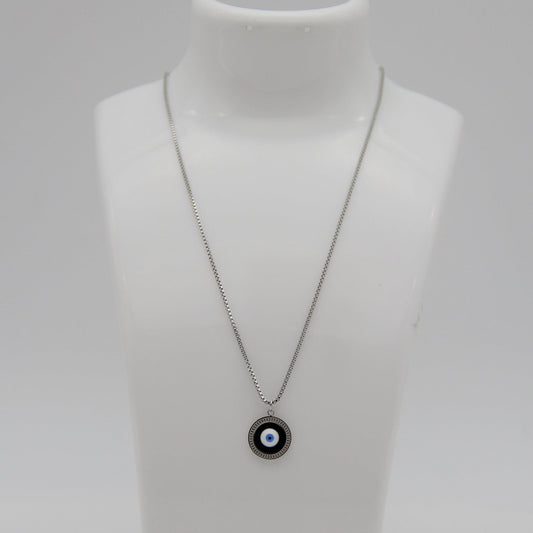 Outlet W&B Female Necklaces Blue Eye Stainless Steel Necklace
