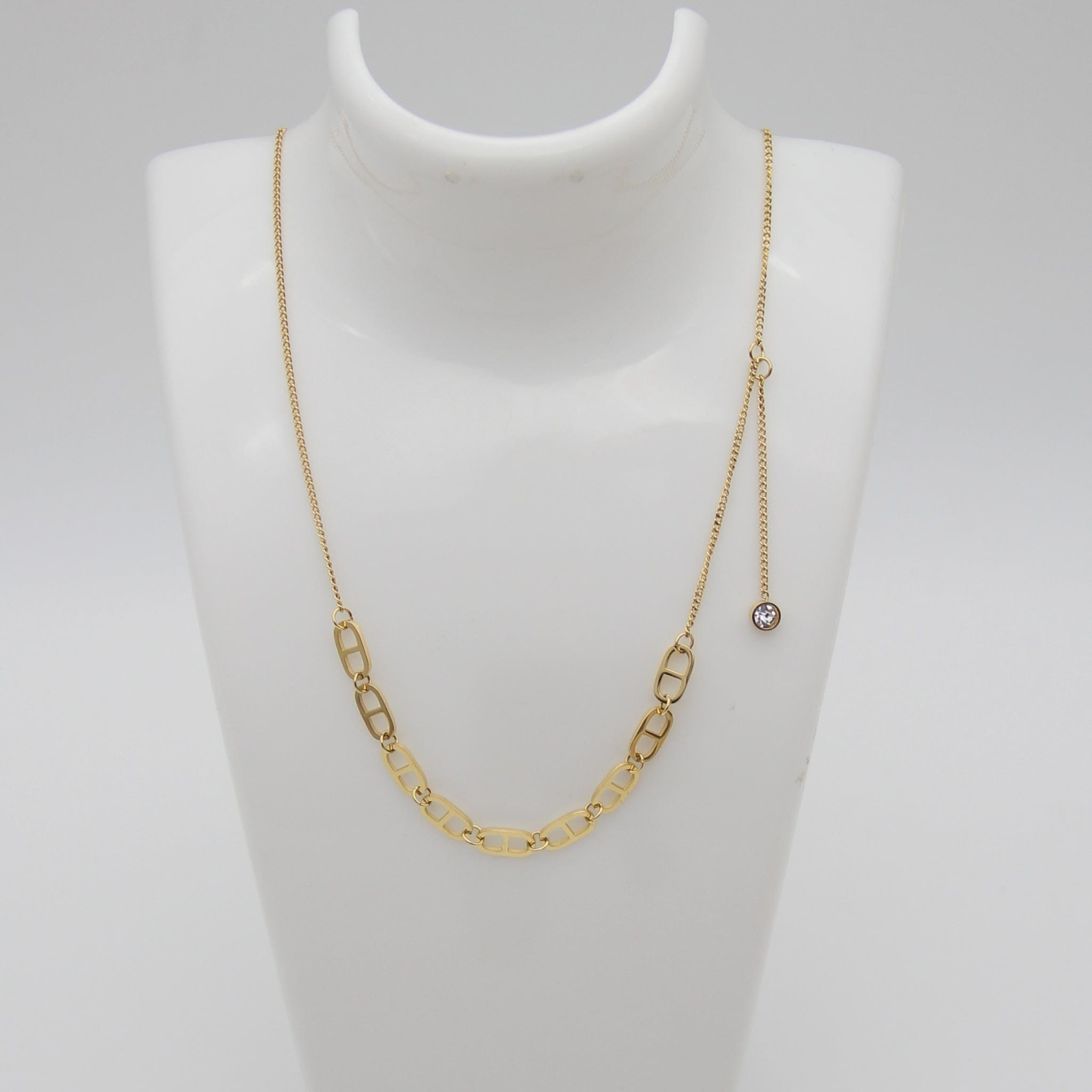 Outlet W&B Female Necklaces CD Basic Golden Stainless Steel Necklace