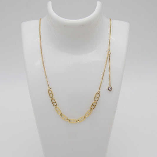 Outlet W&B Female Necklaces CD Basic Golden Stainless Steel Necklace