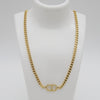 Outlet W&B Female Necklaces CD Golden Stainless Steel Necklace