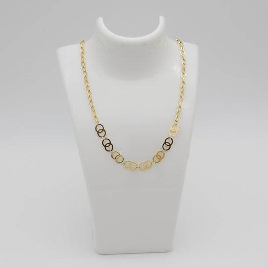 Outlet W&B Female Necklaces Circles Stainless Steel Golden Necklace